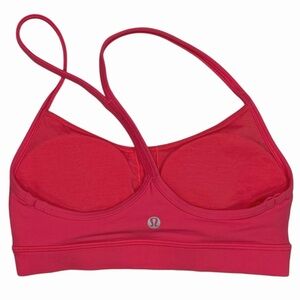 Lululemon Flow Y Sports Bra Nulu Light Support Yoga Bra Size 4 Ceri Pink